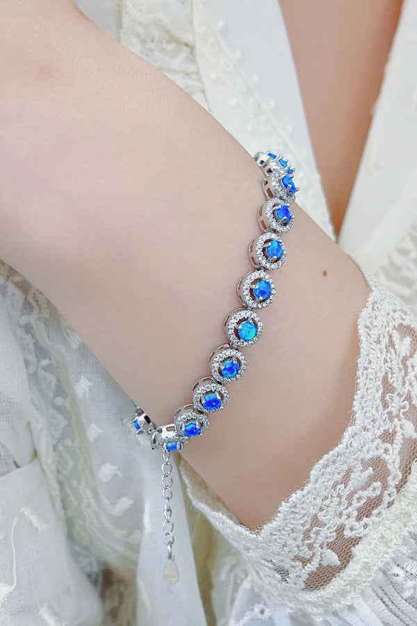 My Own Way Opal Bracelet Sky Blue One Size