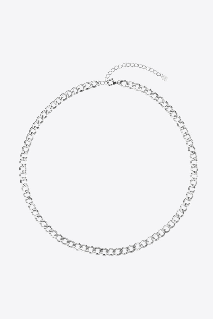 925 Sterling Silver Chain Necklace Silver