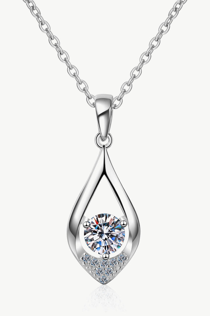 Glamorous Always Moissanite Pendant Necklace Silver One Size