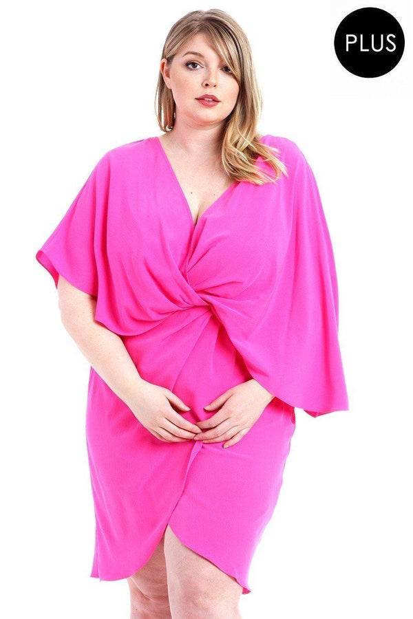 Plus Size Woven Fabric Stretch & Stylish Dress