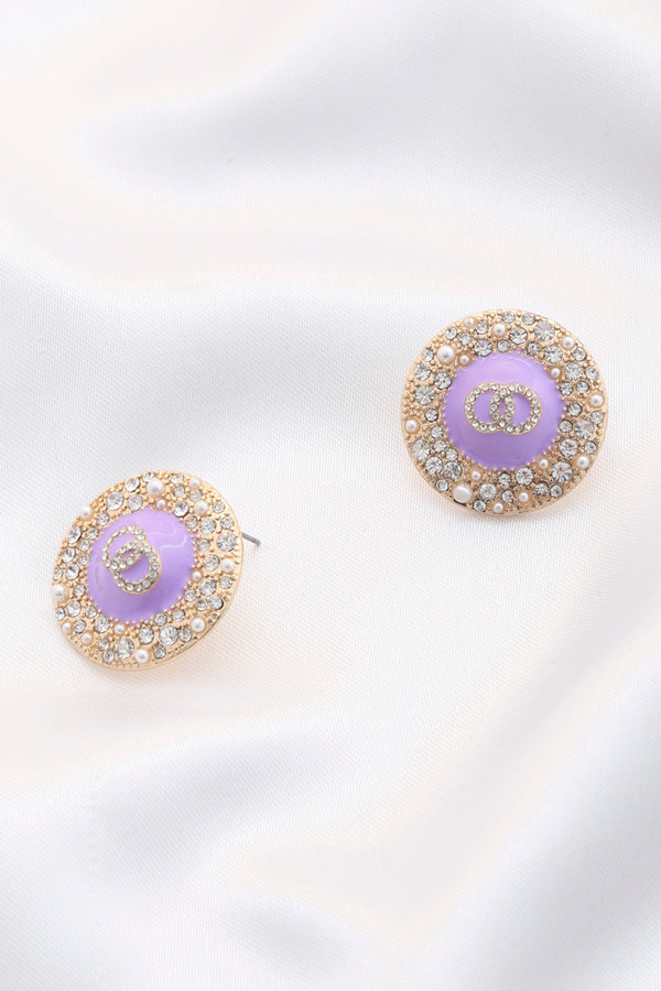 Double Circle Round Metal Earring