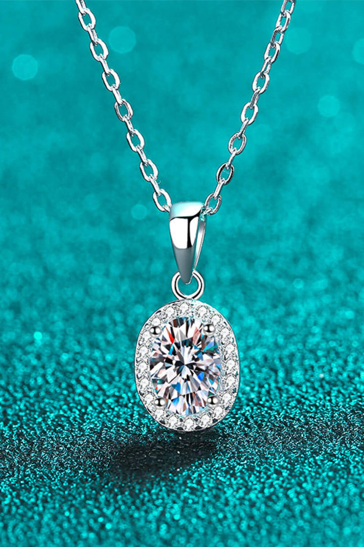 Be The One 1 Carat Moissanite Pendant Necklace Silver One Size