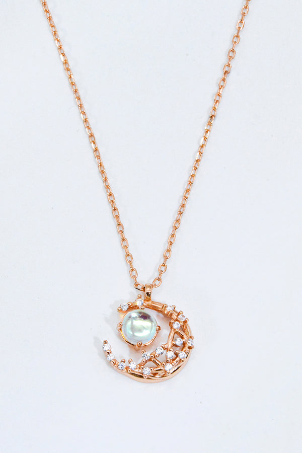 Where It All Began Moonstone Necklace Moonstone Rose Gold One Size