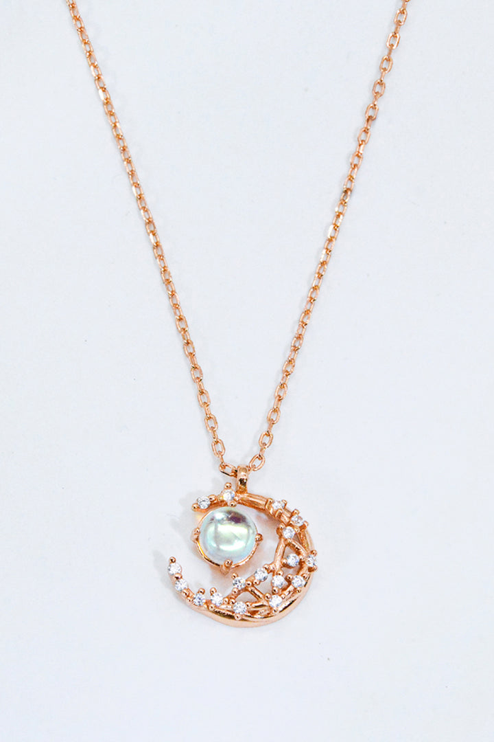 Where It All Began Moonstone Necklace Moonstone Rose Gold One Size